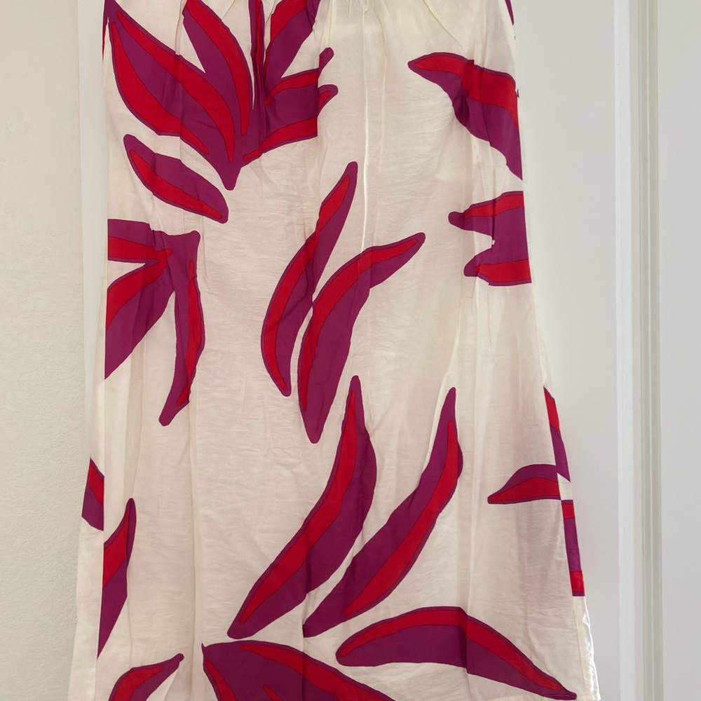 Nine West White and Purple Skirt XS